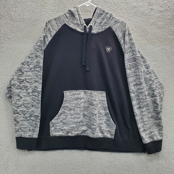 ARIAT Herren Sponsor Patriot Hoodie - Bequeme Kapuzenjacke Für Freizeit & Arbeit